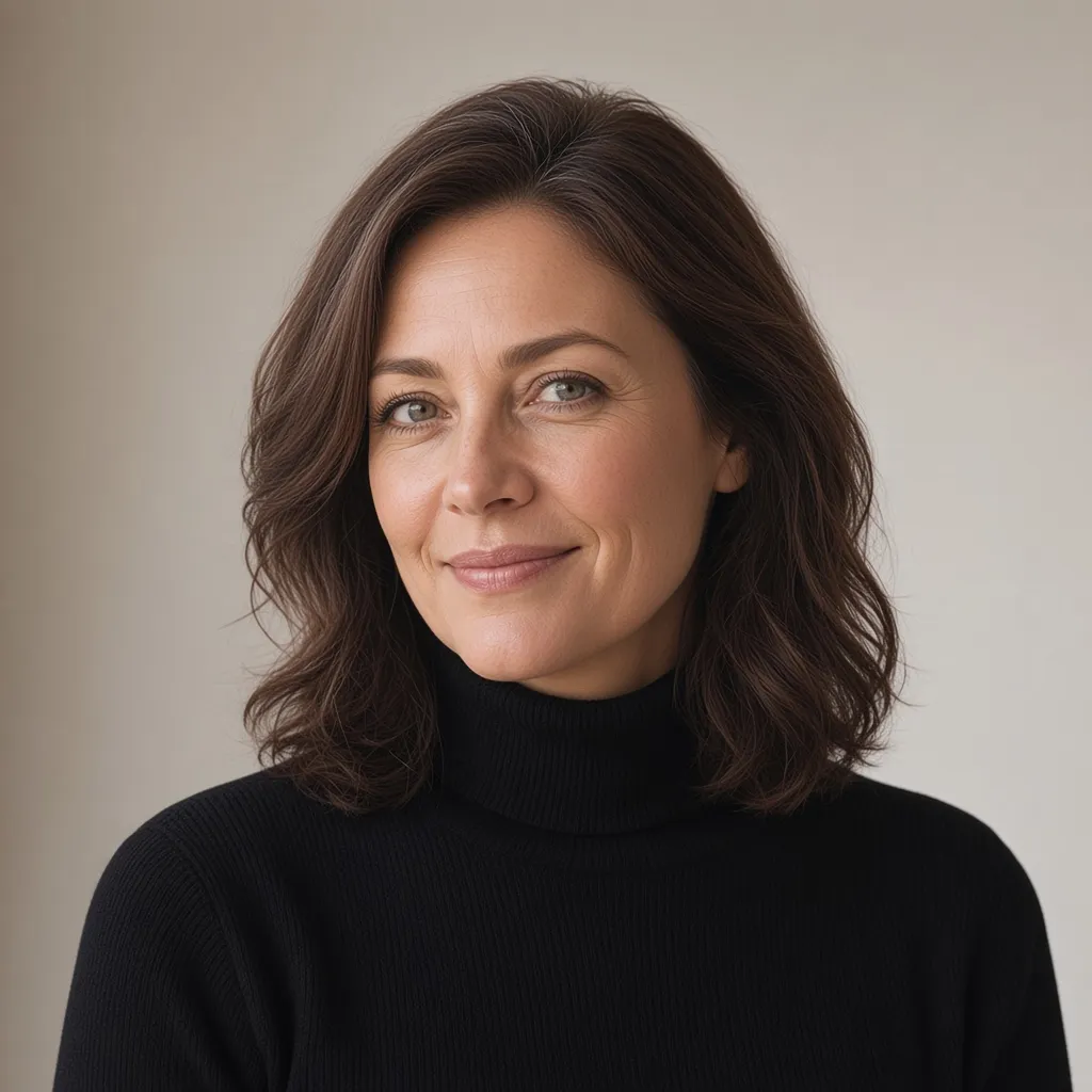 Elena Rossi, head of Secondary, in a black turtleneck